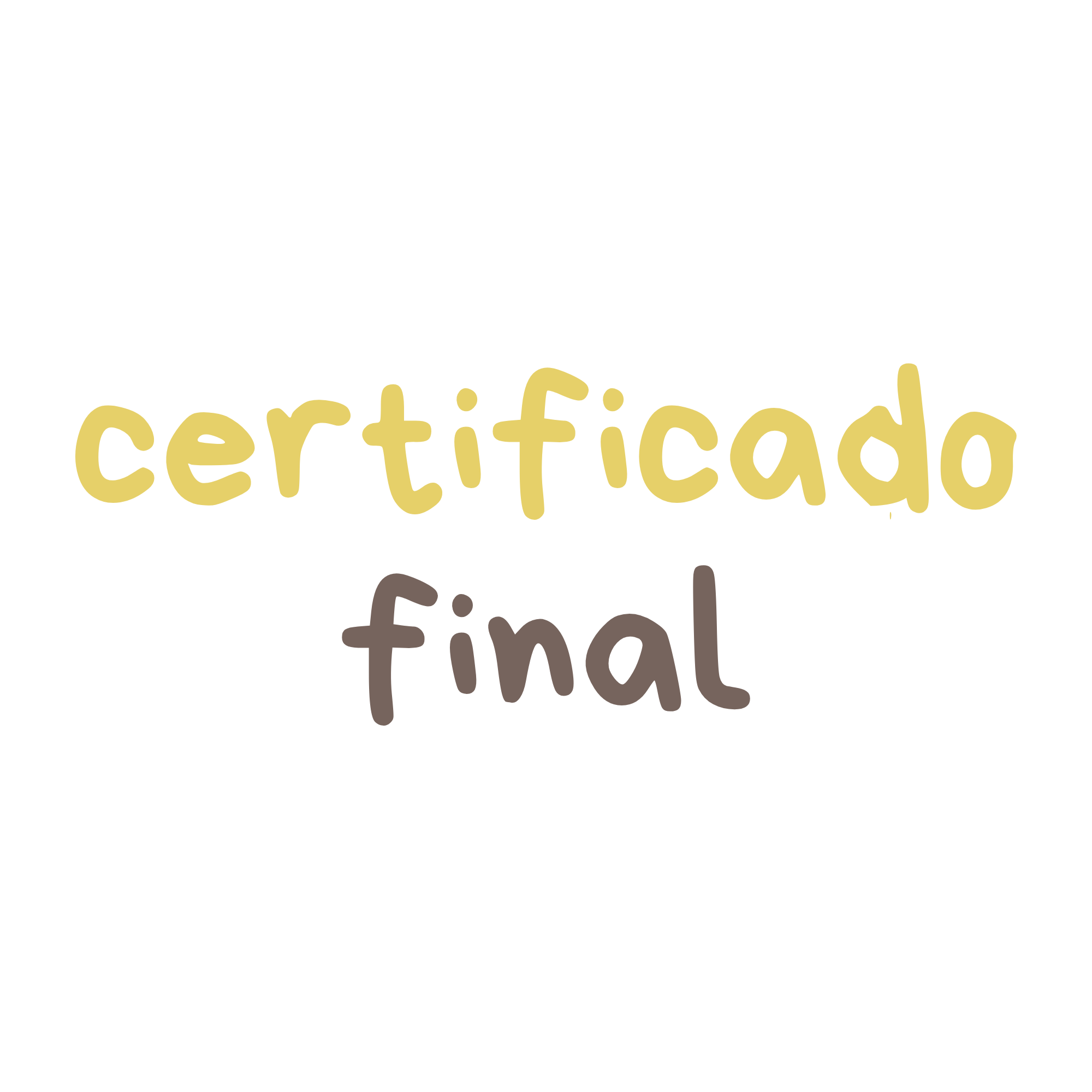 certificado final